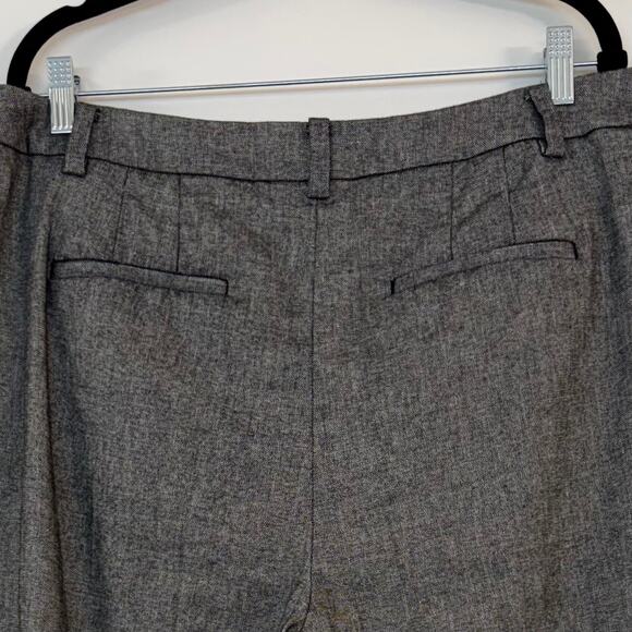 Talbots Linen-Blend Ankle Pants Salt and Pepper Black/White | Size 14 - Picture 6 of 8